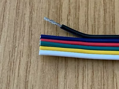 £5.20 • Buy  RGB+CCT 6-Core AWG20 0.52mm² LED Strip Cable Wire Extension RGB CW Multicolour 