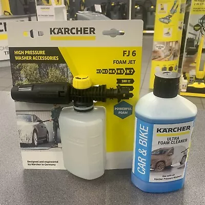 Karcher Snow Foam Lance Bottle Nozzle 0.6L FOAM INCLUDED 2.643-147.0 + 62957430 • £25.99