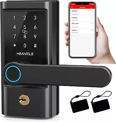 Fingerprint Smart Door Lock With Handle Keyless Entry Electronic Digital Keypad • $69.99