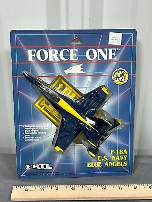 ERTL Force One Diecast Metal NAVY F-18 A BLUE ANGELS JET #1489 NIP NEW • $54