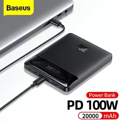 Baseus 100W PowerBank 20000mAh USB C External Battery Charger For Macbook Laptop • $99.90