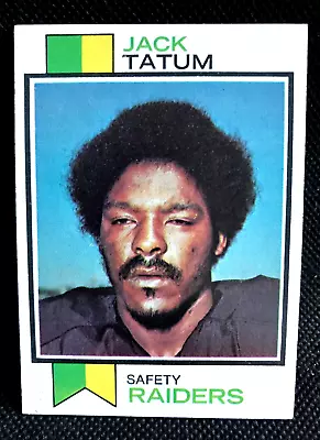 1973 Topps  Jack Tatum  Oakland Raiders Rc #288 Nm-mt (combined Ship) • $1.75