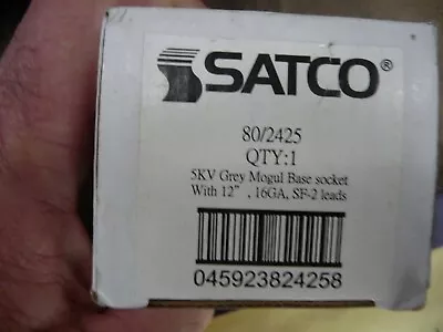 Satco 1500W Lampholder 1G52 80/2425 5KV Grey Mogul Base Socket • $39