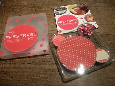  PRESERVE KIT Includes Recipe Book LabelsRibbons Elastic Bands &Cloth Covers  • £7