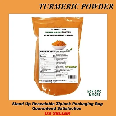 1 LB  TURMERIC Root Powder 100% Pure (Curcuma Longa) TURMERICFree Ship • $10.99