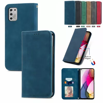 For Motorola G 5G Plus G Stylus Pure Power Play 2023 Leather Folio Phone Case • $10.39