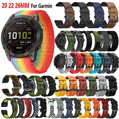 For Garmin Fenix 7 7S 7X/6 6S 6X Pro/5 5S 5X/3 HR Replacement Watch Band Strap • $11.85