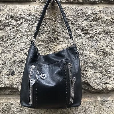 Vintage Brighton Geary Purse Handbag Shoulder Bag Black • $46