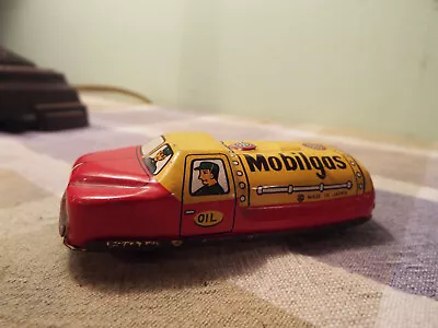 Vintage Mobilgas Tin Toy Car Japan Great Graphics • $15