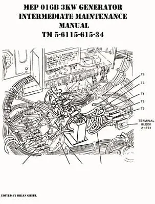 MEP 016B 3KW Generator Intermediate Maintenance Manual TM 5-6115-615-34 Like... • $26.01