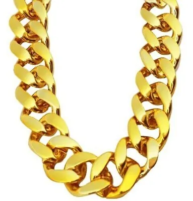 36 Big Chunky Necklace Fake Gold Chain MenS Hip Hop Rapper Chain Fake Gold • $13.20
