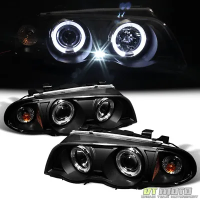 Blk 1999-2001 BMW E46 3-Series Sedan 323i 328i 330 LED Halo Projector Headlights • $165.99