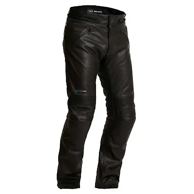 Halvarssons Rinn Waterproof Outlast Leather Motorcycle Trousers - Black • £399