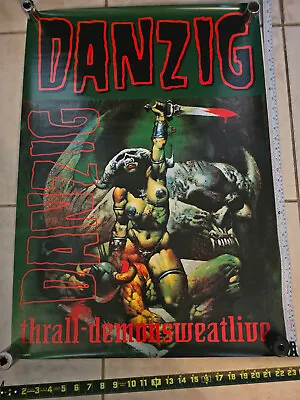 Danzig Thrall Poster Simon Bisley MISFITS SAMHAIN  • $199.13