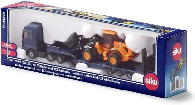 £24.50 • Buy Man Truck With Low Loader & Jcb Wheel Loader -  1:87 Scale
