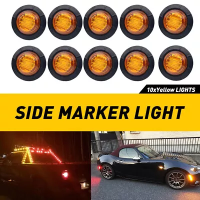 10 LED License Side Marker Light Lamp For Truck SUV Trailer Lorry Bright Amber • $15.93