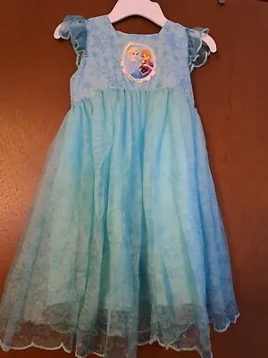 Lot Of 3 Disney Frozen Elsa Girls Dresses Size 5T And 5/6 • $40