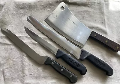 4 Knife Lot Mundial Cleaver Messermeister Slicer Nella Serrated/Boning Knives • $20