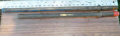 $53.10 • Buy 2x Rock Jackhammer Bit Carbide Tip Chisels 27-30mm. 22mm Hex S L600-720 Sandvik