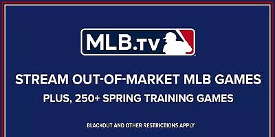 MLB.TV Subscription Major League Baseball 2024 FULL Season ALL MOBILE ALL DEVICE • $36.95