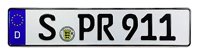 Porsche 911 Front German License Plate • $34.99