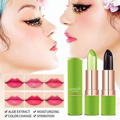 Long Lasting Aloe Moisturizing Vera Lipstick Magic Lip Balm Color Mood-Changing • $3.59