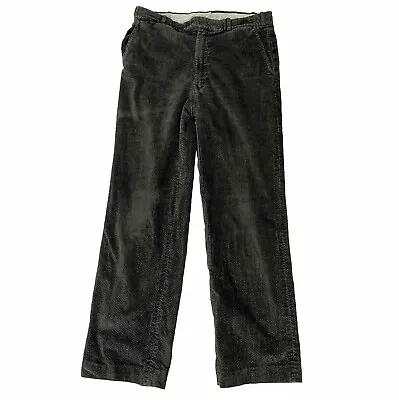 Vintage 70s Corduroy Pants Mens Size 30W Garry Austin Black Cords Wide Leg • $63