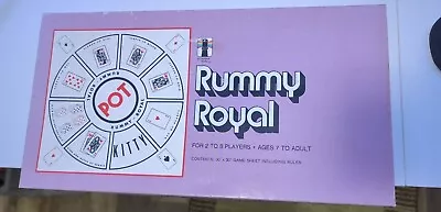 Whitman Pink Rummy Royal 30x30 Game Mat Sheet 1976 Vintage Crisp And Clean • $19.99