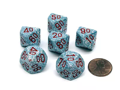 Speckled 16mm Tens D10 (00-90) Chessex Dice 6 Pieces - Air • $3.52