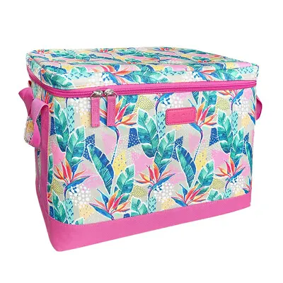 Sachi 181 Leakproof 23L/35.5cm Insulated Cooler Cube Food/Drink Bag Botanical • $27