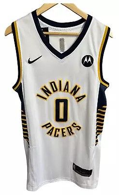 Indiana Pacers #0 Tyrese Haliburton Jersey White Medium Fast Ship • $44.99