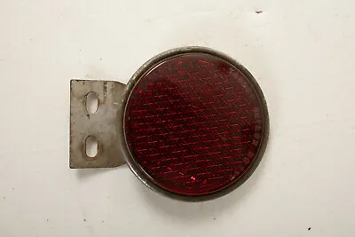 Yankee 137 Red Glass Reflector (B2R) Metal Mount (JSF6) Bicycle Motorcycle Car • $19.95