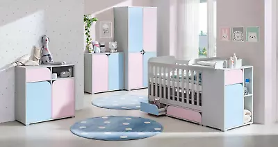 6 Piece Baby Infant Bedroom Complete Furniture Room Changing Table Set Playpen • £1753.61