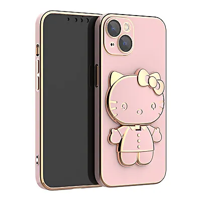 $13.24 • Buy Girly Kitty Stand Case For IPhone 14 13 Pro Max 12 11 XS XR 8 7+ Lens Cover