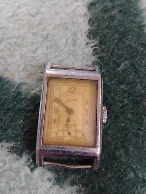 Vintage Mens Art Deco Tymo 1930s Tank Watch With Sub Dial - NOT WORKING • $6.21