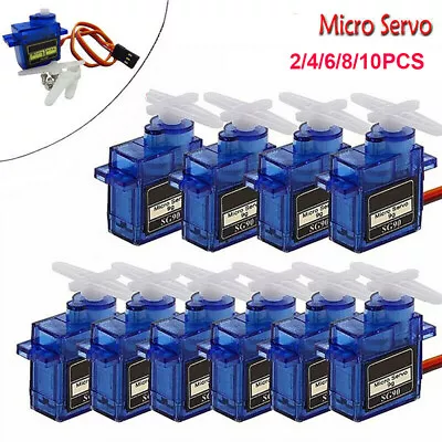 £5.55 • Buy 2-10Pcs/Set SG90 Mini Micro 9g Servo For RC Helicopter Aircraft Car RC Robot