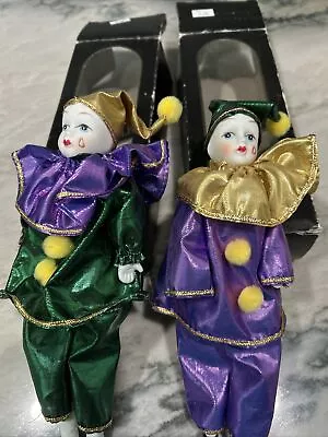 Porcelain Dolls Collectible Mardi Gras Design • $2