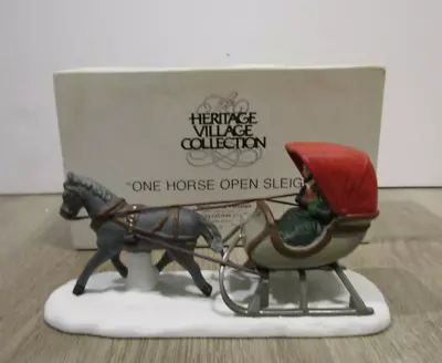 Dept 56 Heritage Village One Horse Open Sleigh 1998 Accessory Retired 5982 • $9.99