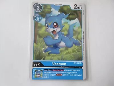 Veemon BT2-021 Digimon Card Game NM • $0.99