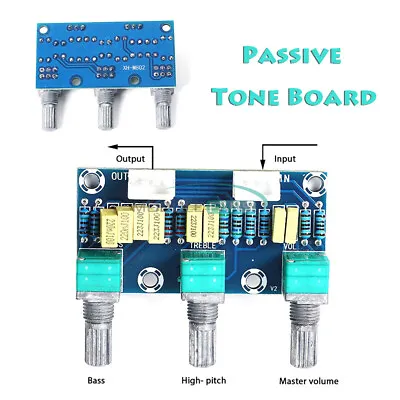 XH-M802 Passive Tone Board Amplifier Volume Bass Treble Toning Control Board • $3.11