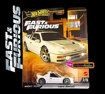 Hot Wheels FORD RS200 FAST AND FURIOUS PREMIUM E CASE 2024 • £10