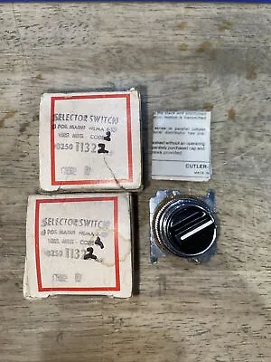 CUTLER HAMMER 3 POSITION MAINTAINED SELECTOR SWITCH 10250T1322 - 2 Pk • $24
