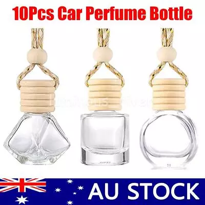 10PCS Car Hanging Diffuser Air Freshener Perfume Empty Bottle Container Glass AU • $15.30