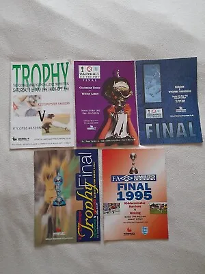 1991-95 Fa Trophy Final ×5 Job Lot Programmes .excellent Condition. • £11.99