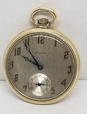 FAPW252 1923 10K RGP E. Howard Pocket Watch Gr Series 12 Sz 10s 17 J Works. • $166.99