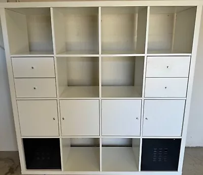 IKEA ‘KALLAX’ Shelving Unit White 147x147cm IN A FANTASTIC CONDITION! • $175