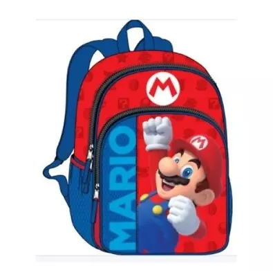 Super Mario Bros Brothers Characters Boys Yoshi Luigi School Backpack BookBag 16 • $22.99