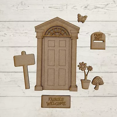 £4.95 • Buy MDF Wooden Fairy Door Elf PIXIE DIY Craft Blank Ready To Decorate Fairy Kit GP