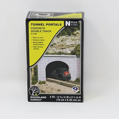 Woodland Scenics C1156 Concrete Tunnel Portal Set Double Train Track N Scale • $12.74