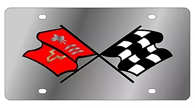 New Corvette C2 Flags Logo License Plate • $36.95